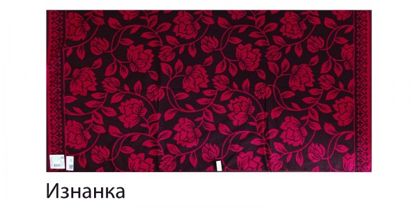 Бутоны малиновый 70х140 изнанка